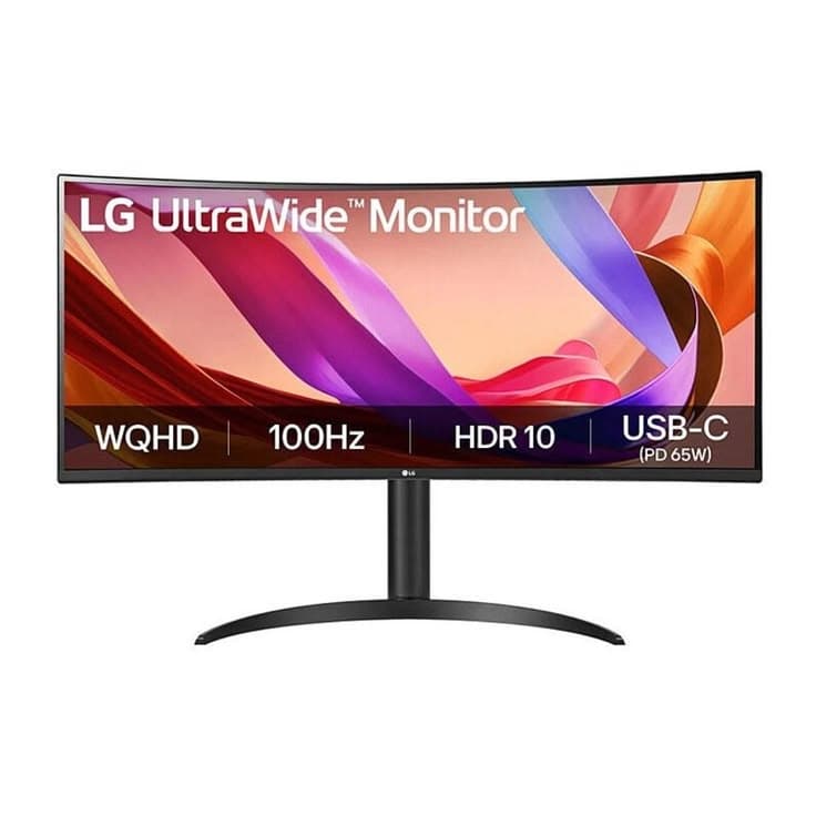 LG 34U650A-B 34-inch Curved IPS WQHD 100Hz USB-C Monitor with Speakers