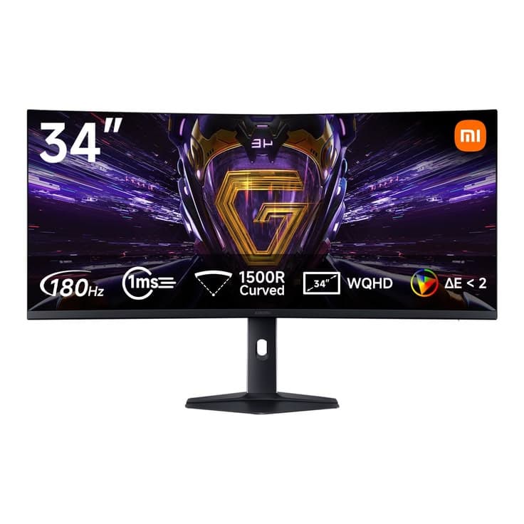 Xiaomi G34WQi 34-inch Curved WQHD 180Hz 1ms Gaming Monitor - White