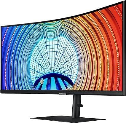 Samsung ViewFinity S6 S65VC 34-inch Ultrawide WQHD Monitor with Camera - Black