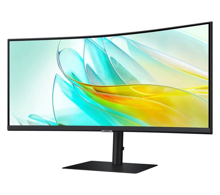 Samsung ViewFinity S6 S65VC 34-inch Ultrawide WQHD Monitor with Camera - Black